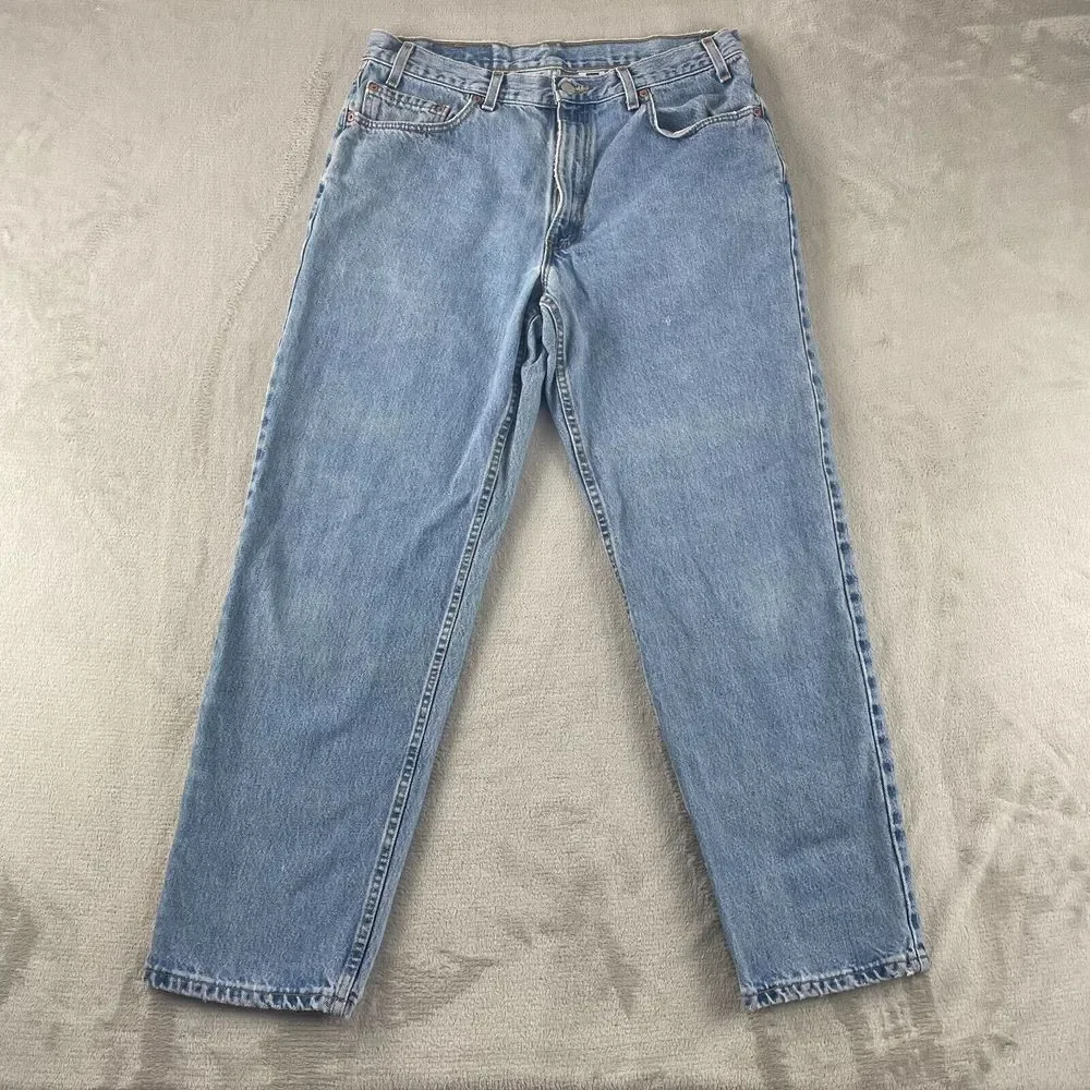 Vintage Levis 550 Jeans Men‎ 33 (Fits 34x30) Blue Relaxed Fit Tapered USA Grunge